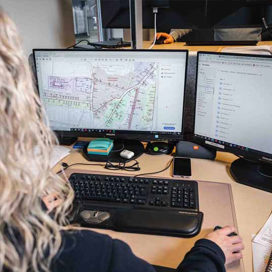 Kontorarbejde Dktv Anlaeg Bubble Mobil